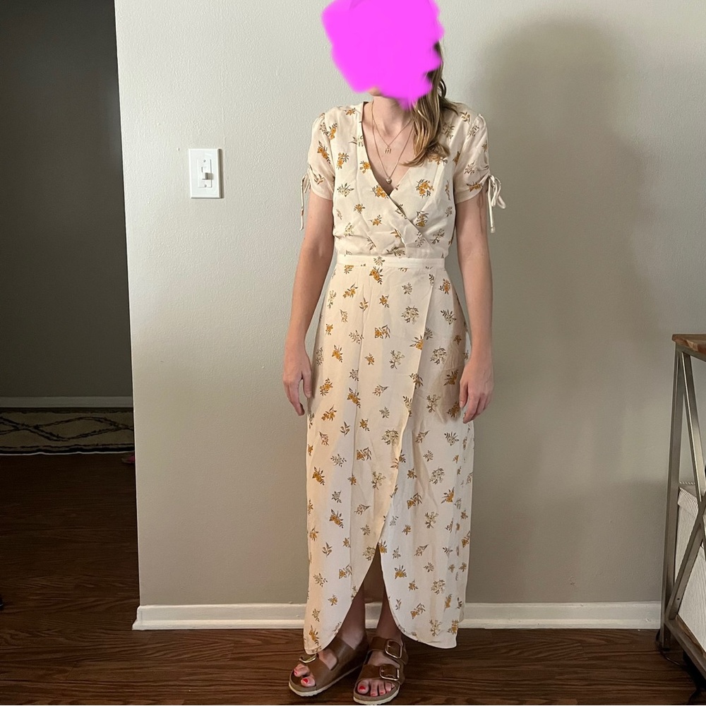 Madewell - Silk Wrap Floral Dress - 00